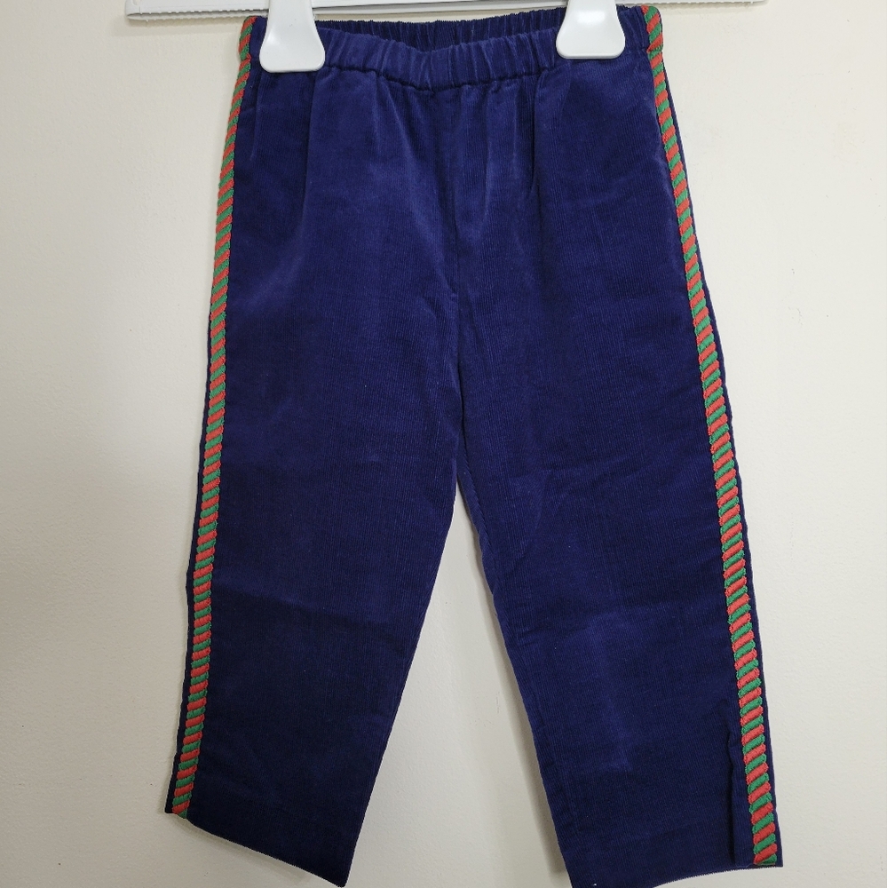 Gucci kids corduroy pants navy blue NWT 24 months